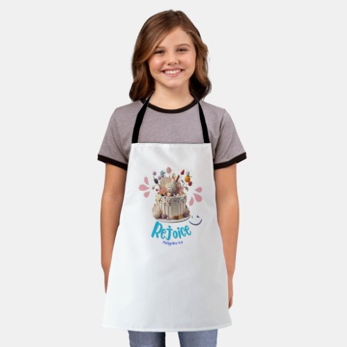Bible verse Gift idea _ Rejoice in the Lord Apron