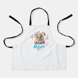 Bible verse Gift idea - Rejoice in the Lord Apron