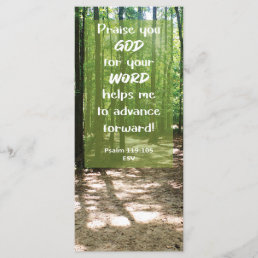 Bible Verse GOD&#39;s Word Leads Me Bookmark