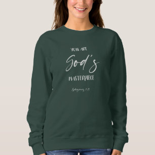 Bible Verse Green Woman Sweatshirt