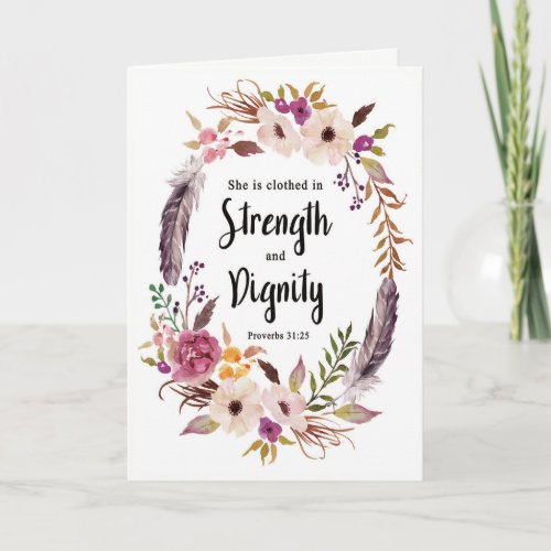 Bible Verse Greeting Card Thanksgiving card