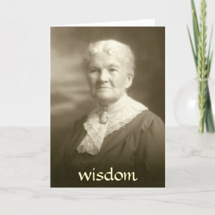 Bible Verse Greeting Card Wisdom