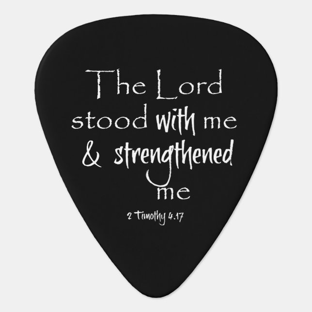 Bible Verse Guitar Pick (Front)