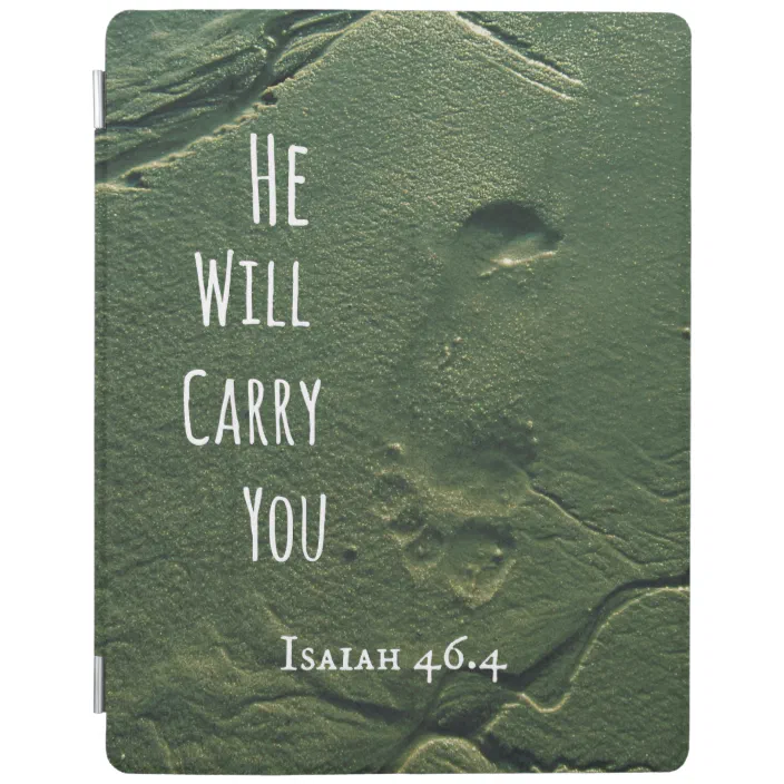 Bible Verse He Will Carry You With Footprints Ipad Smart Cover Zazzle Com
