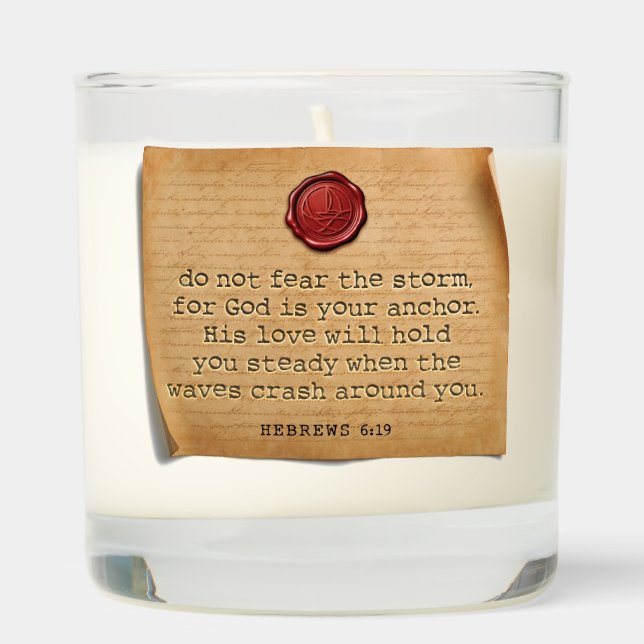 BIBLE VERSE - Hebrews 6:19- Candle (Right)