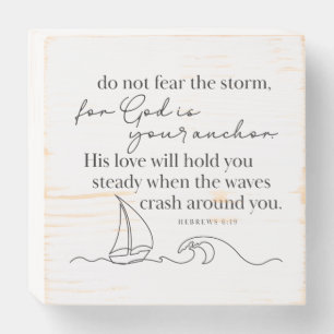BIBLE VERSE - Hebrews 6:19 - Wood Box Art