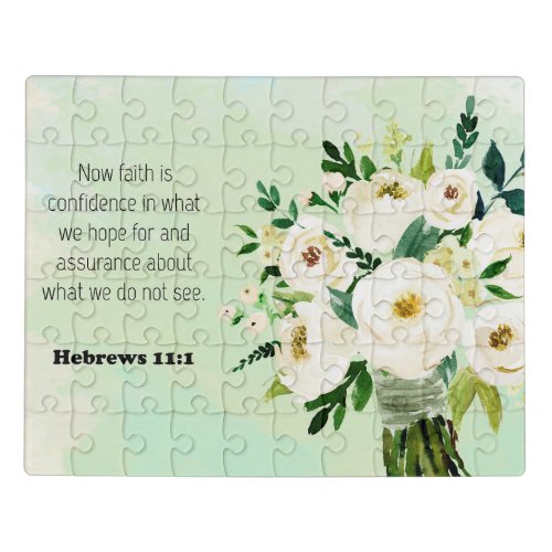 Bible Verse Hebrews scripture Jigsaw Puzzle