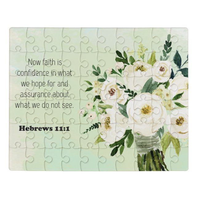 Bible Verse Hebrews scripture Jigsaw Puzzle (Puzzle Horizontal)