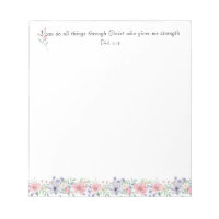 Bible Verse I Can Do All Things Elegant Botanical