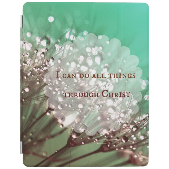 Bible Verse: I can do all things through Christ iPad Smart Cover (Front)