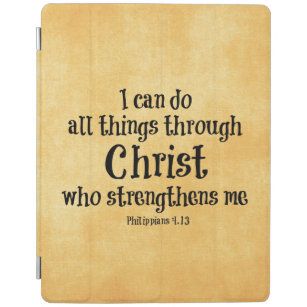 Bible Verse: I can do all things through Christ iPad Smart Cover