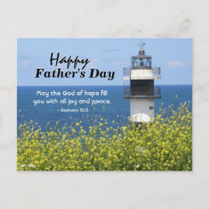 Bible Verse Inspirational Father's Day Postcard