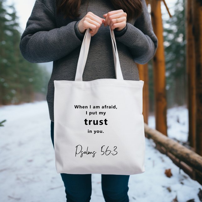 Bible verse Inspirational Psalms Tote Bag (Creator Uploaded)