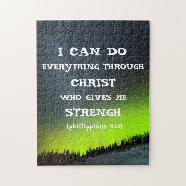 Bible Verse Inspirational Quote Scripture  Jigsaw  Jigsaw Puzzle (Vertical)