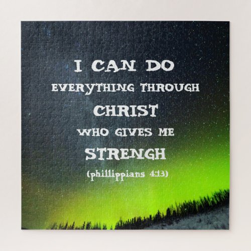 Bible Verse Inspirational Quote Scripture  Jigsaw Puzzle