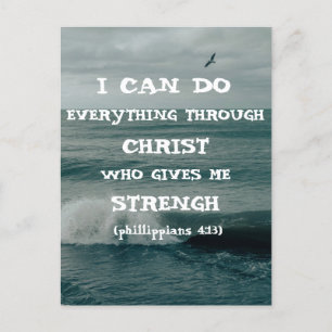 Bible Verse Inspirational Quote Scripture Postcard