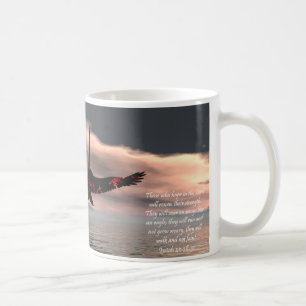 Bible Verse Isaiah 40: 28-31 with Eagle Coffee Mug