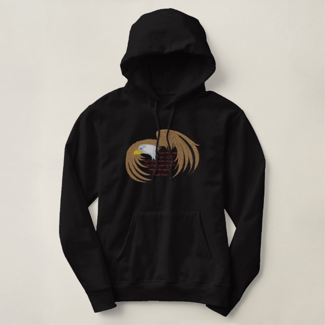 Bible Verse- Isaiah 40:31 Embroidered Hoodie (Design Front)