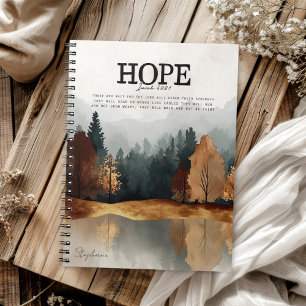 Bible Verse Isaiah 40:31 Landscape Notebook