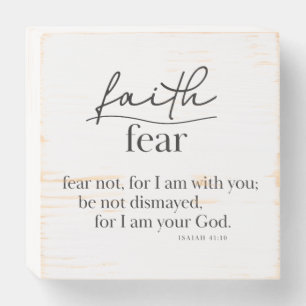 BIBLE VERSE - Isaiah 41:10 - Wood Box Art