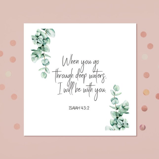 Bible verse Isaiah Square  Napkins (Creator Uploaded)