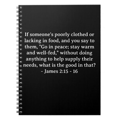 Bible Verse James 215 _ 16 Notebook