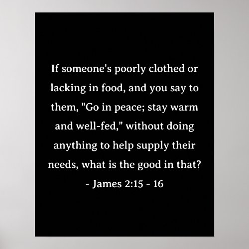 Bible Verse James 215 _ 16 Poster