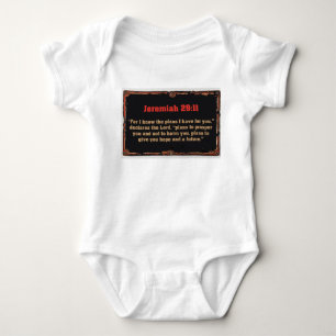 Bible Verse Jeremiah 29:11 Christian Baby Bodysuit