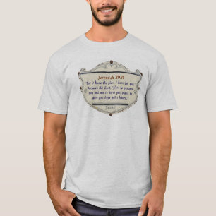Bible Verse Jeremiah 29:11 Christian Men's Tee