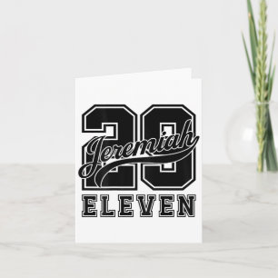 Bible Verse Jeremiah 29_11 Jersey Look Christian Card