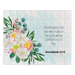 Bible Verse Jeremiah scripture Jigsaw Puzzle