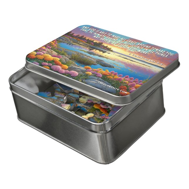 Bible Verse Jigsaw Puzzle (Lid Open)
