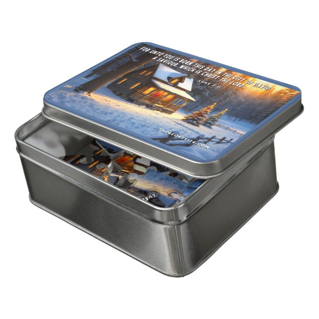 Bible Verse Jigsaw Puzzle (Lid Open)