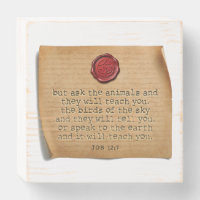 BIBLE VERSE - Job 12:7 - Wood Wall Art