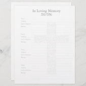 Bible verse John14 cross-shaped filigree - (Front/Back)