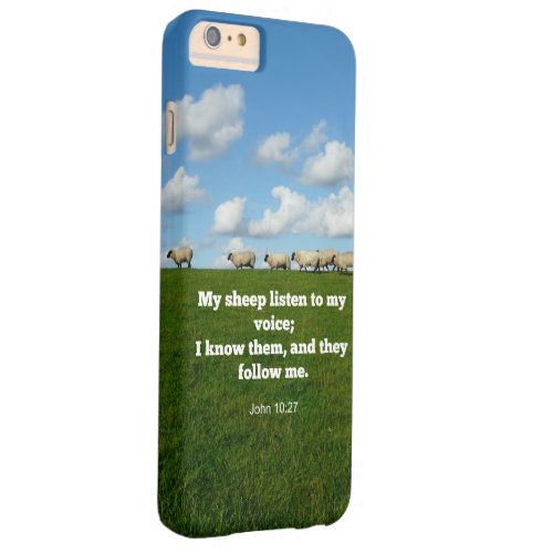 Bible verse John 1027 My sheep Barely There iPhone 6 Plus Case