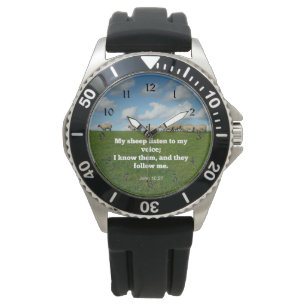 Bible verse, John 10:27, sheep, Watch
