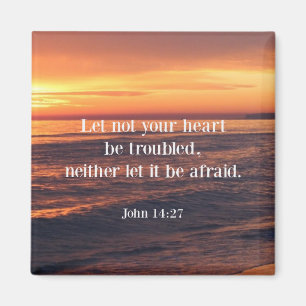 Bible verse, John 14 27 Magnet