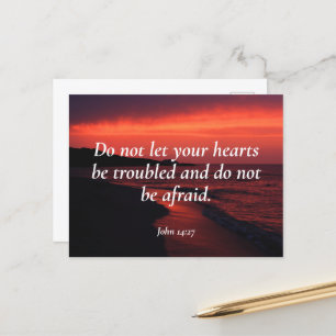 Bible verse, John 14 27 Postcard
