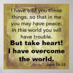 John 16:33 poster | Zazzle