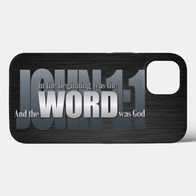 Bible Verse - John 1:1 Case-Mate iPhone Case (Back (Horizontal))