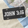 Bible Verse John 3.16 Car Tag License Plate | Zazzle