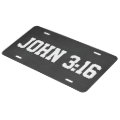 Bible Verse John 3.16 Car Tag License Plate | Zazzle