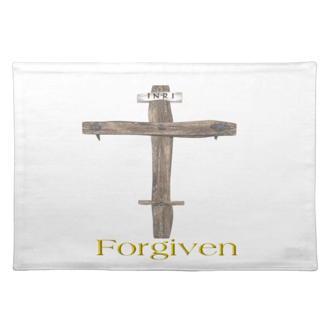 Bible verse John 3:16 Cloth Placemat (Front)