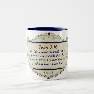 Bible Verse John 3:16 Shield Coffee Mug