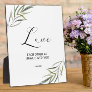 Bible verse John leaves scripture Plaque