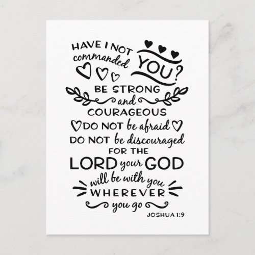 Bible Verse Joshua 19 Postcard