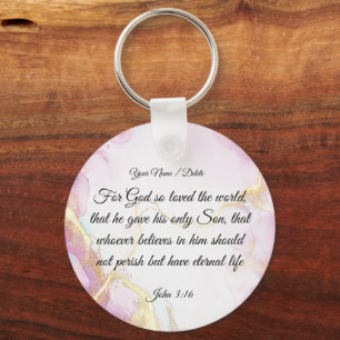 Bible Verse Keychain – John 3:16