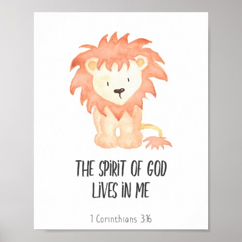 Bible Verse Kids Decor The Spirit of God