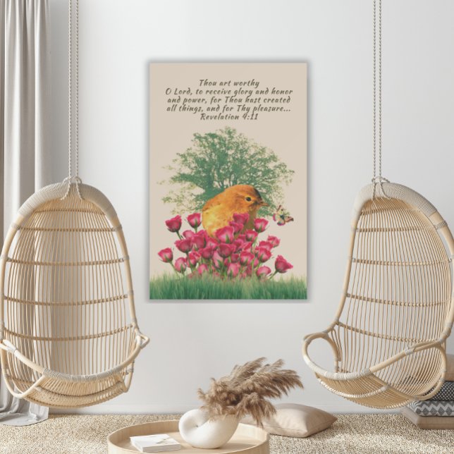 Bible verse large canvas nature art foam board (Creator Uploaded)